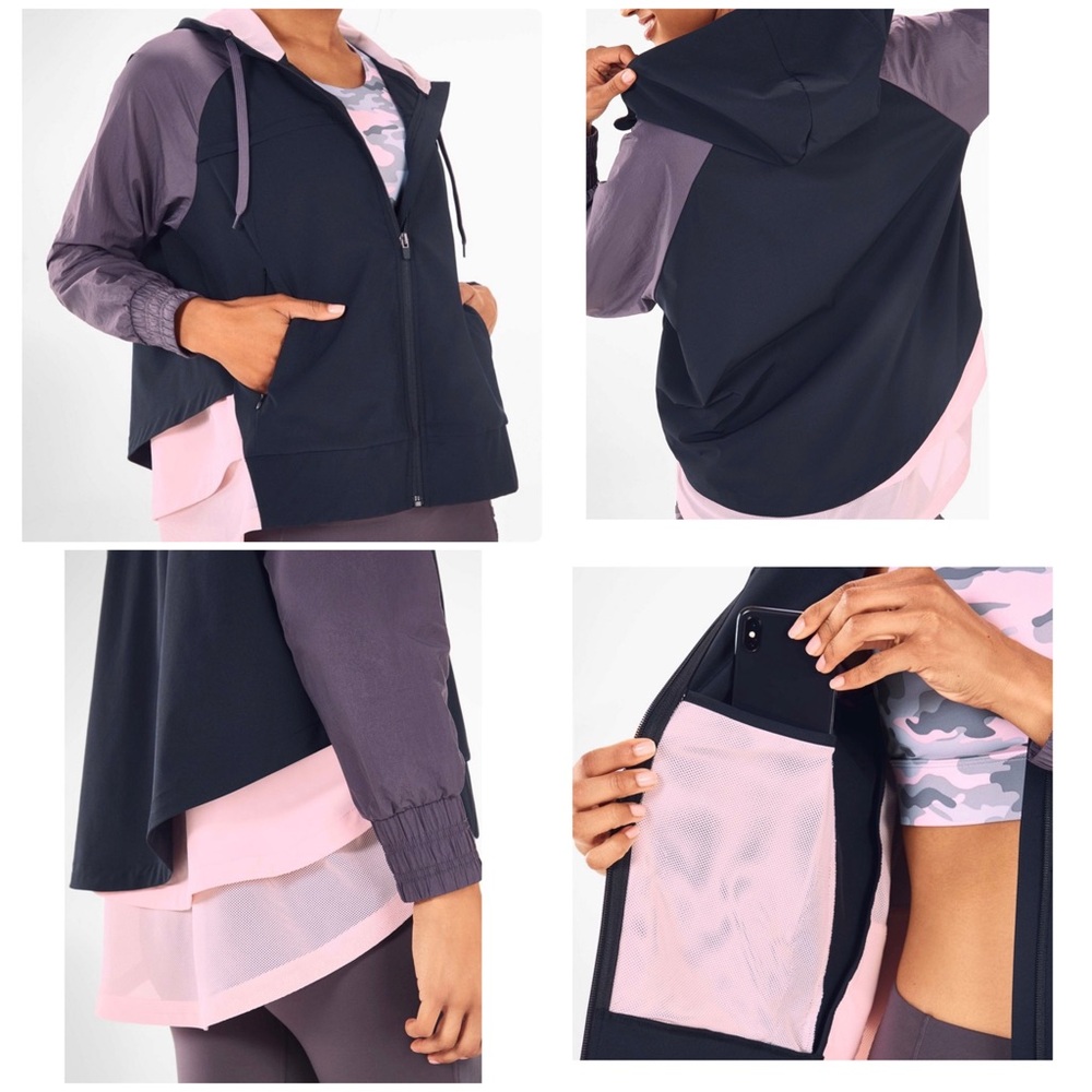 NWT Fabletics Karen Layered Jacket Size XXL